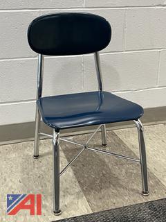 (23) 14" Kindergarten Dark Blue Chairs